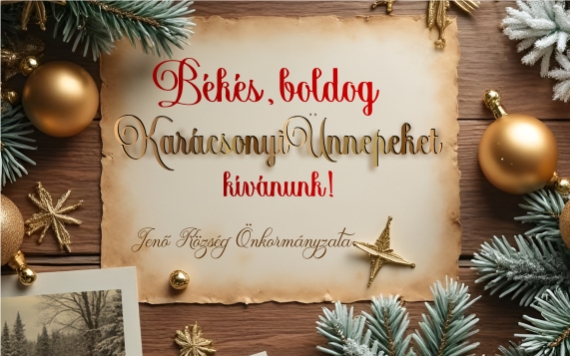 Békés, boldog Karácsonyi Ünnepeket kívánunk!